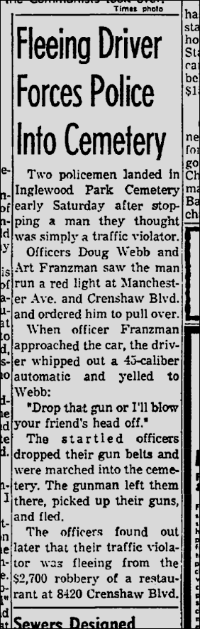 March 10, 1963, Inglewood 